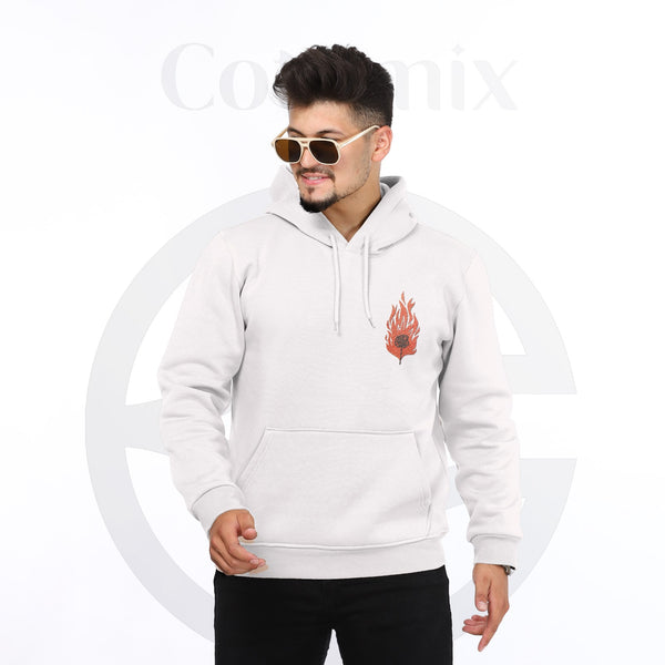 Men's Hoodie - Burn Rose